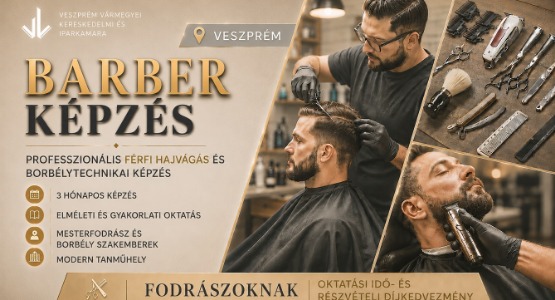 BARBER – Férfi Hajvágás és Borbélytechnika képzés