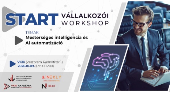 START Vállalkozói Workshop - Fókuszban a mesterséges intelligencia