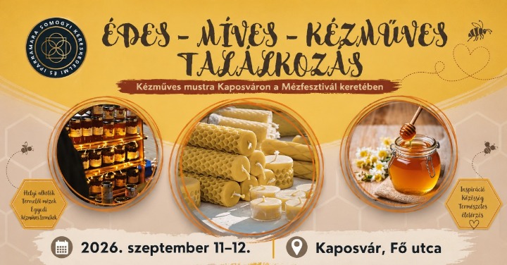 Kiállítási lehetőség a Somogy-megyei Mézfesztiválon