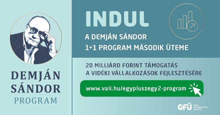 Demján Sándor 1+1 KKV Beruházás-élénkítő Támogatási Program 2. Ütem
