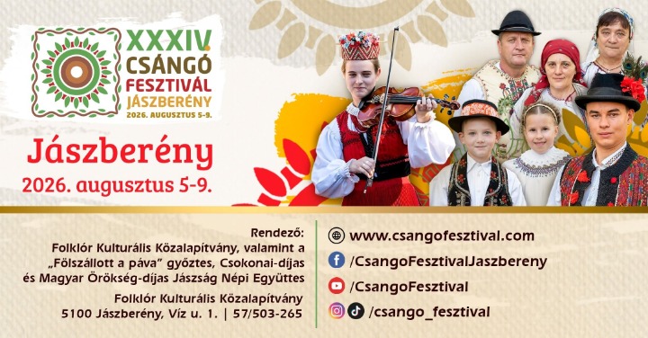Kiállítási lehetőség: XXXIV. Csángó Fesztivál és Vásár