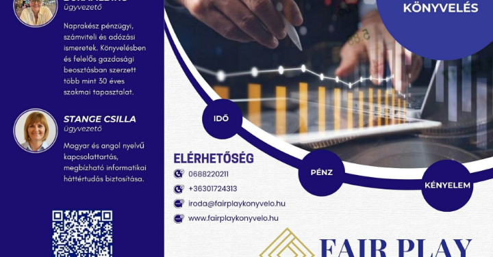 Üzleti ajánlat: Fair Play Könyvelő Kft. bemutatkozása