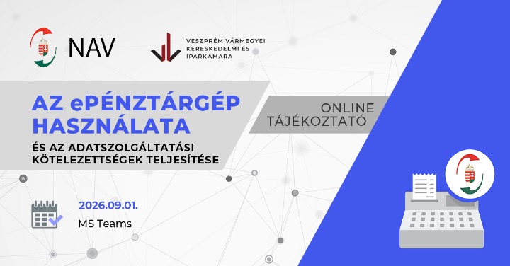 Az ePénztárgép használata és az adatszolgáltatási kötelezettségek teljesítése – online tájékoztató