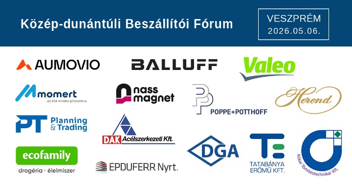 Közép-dunántúli Beszállítói Fórum - Veszprém, 2026.05.06.